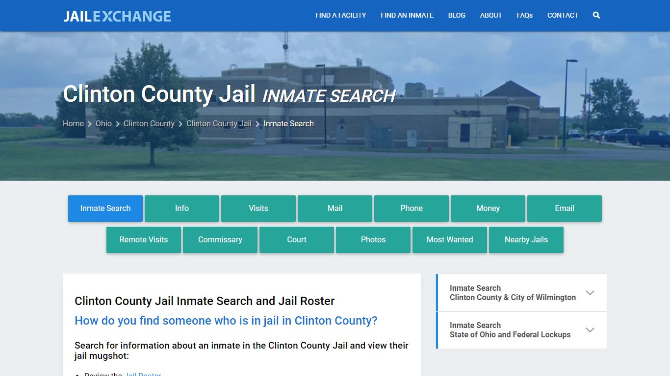 Inmate Search: Roster & Mugshots - Clinton County Jail, OH
